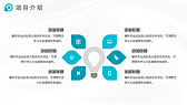 青色商务办公风项目营销策划PPT模板-第4张图